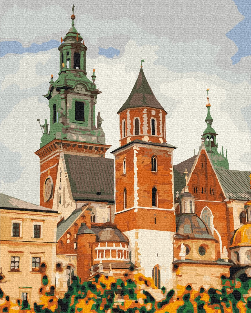 Painting by numbers Wawel Castle in Krakow (BS53431)