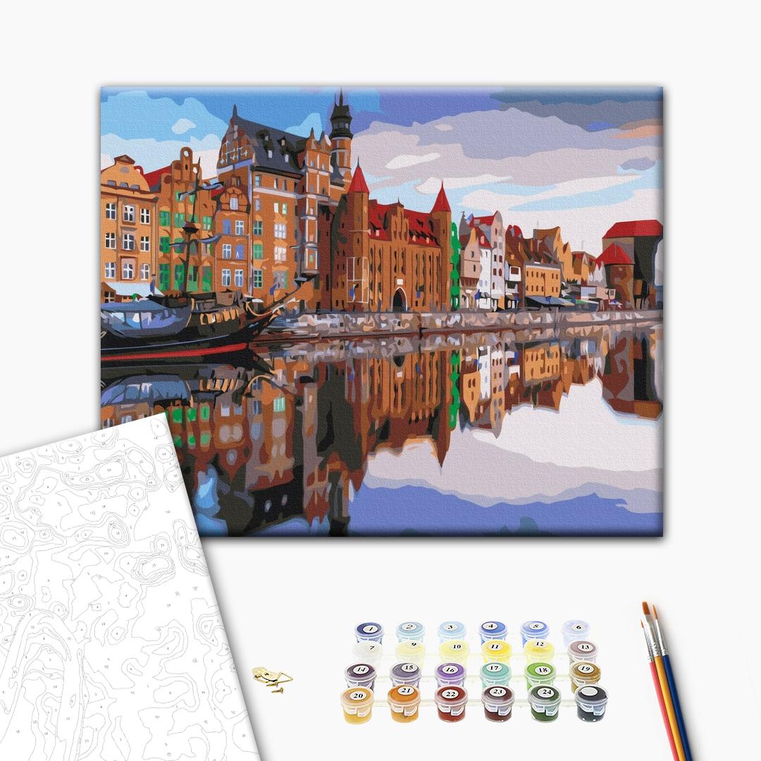 Painting by numbers Embankment of Gdansk (BS53434)