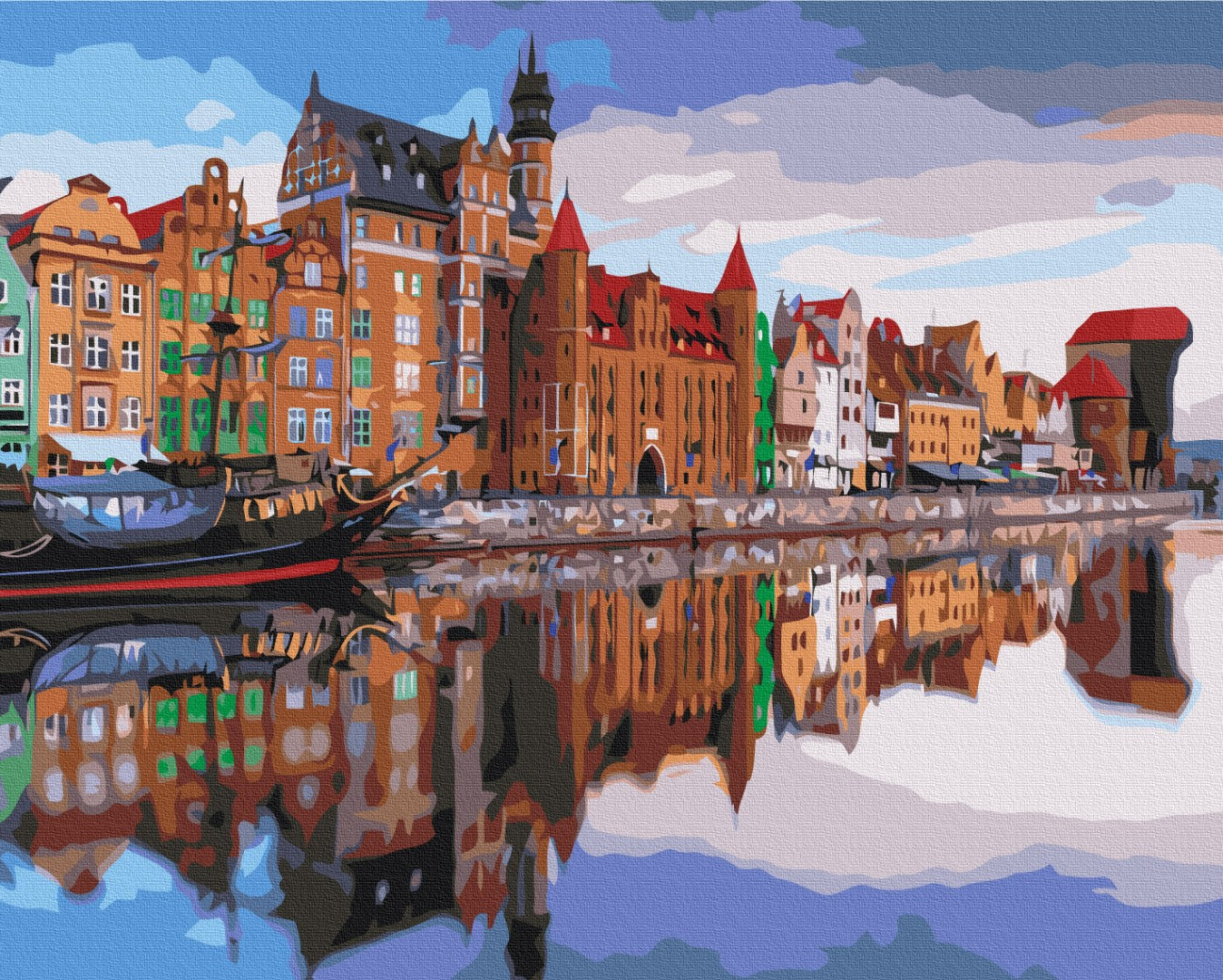Painting by numbers Embankment of Gdansk (BS53434)
