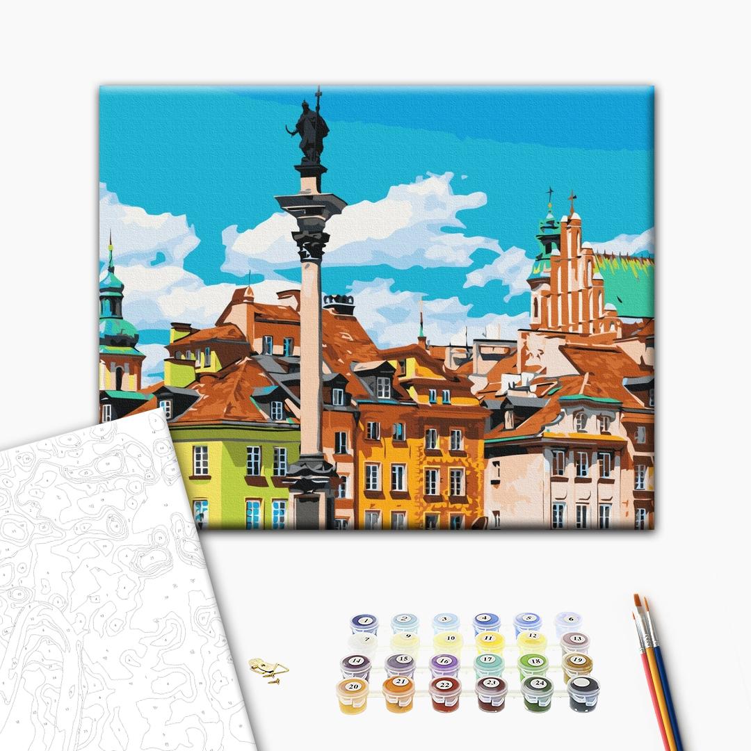 Painting by numbers Castle square. Warsaw (BS53433)