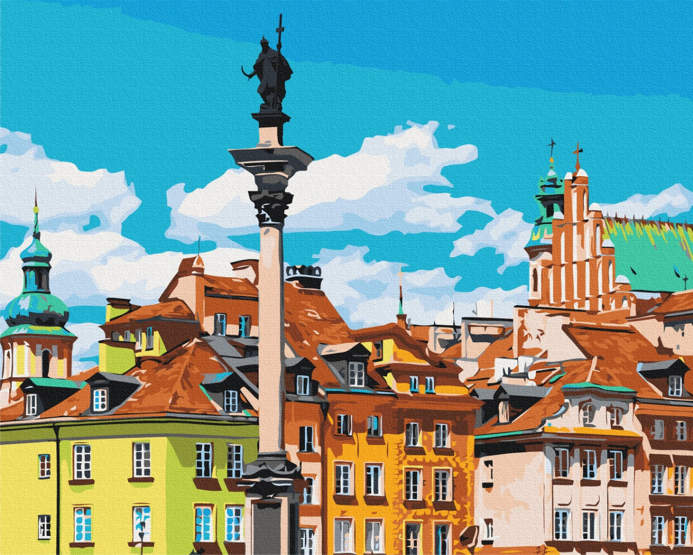 Painting by numbers Castle square. Warsaw (BS53433)