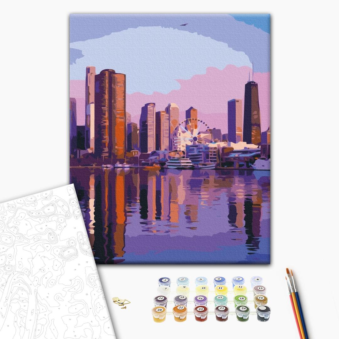 Painting by numbers Metropolis at dawn (RBS52521)