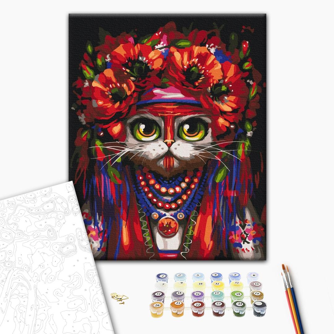 Painting by numbers Cat Motanka © Marianna Pashchuk (BS53461)