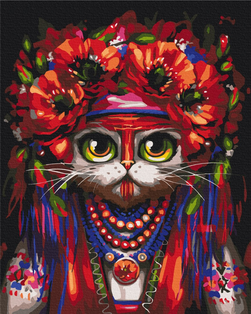 Painting by numbers Cat Motanka © Marianna Pashchuk (BS53461)