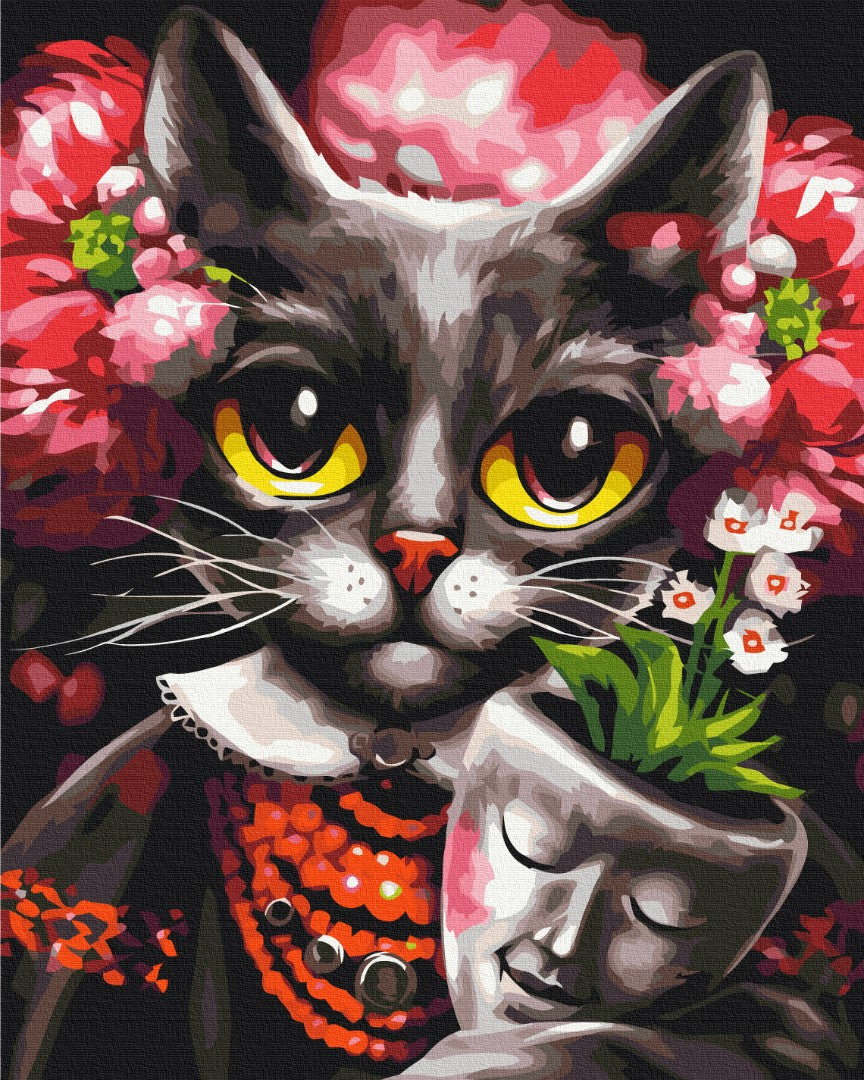 Painting by numbers Cat Zen © Marianna Pashchuk (BS53465)