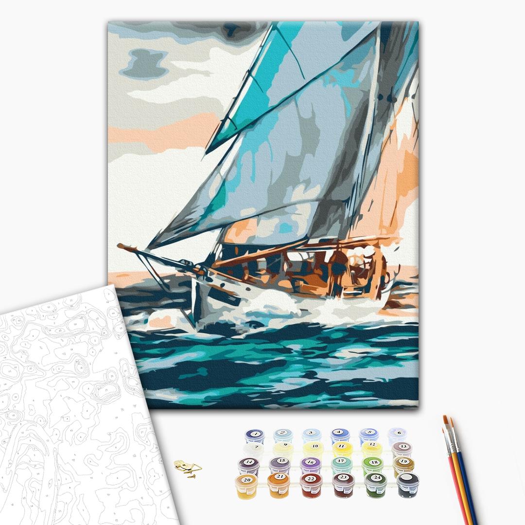 Painting by numbers Sea voyage ©Iryna Ponamarchuk (RBS53299)