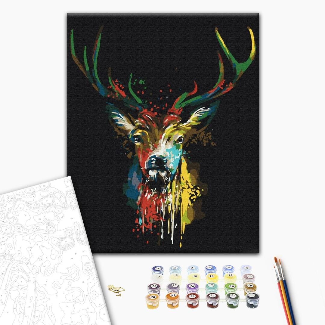 Painting by numbers Colorful deer (BS51379)