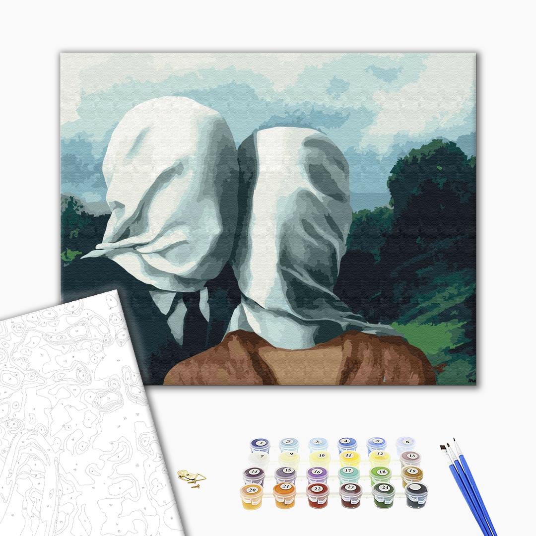 Painting by numbers Rene Magritte «Loversі» (BS51994)