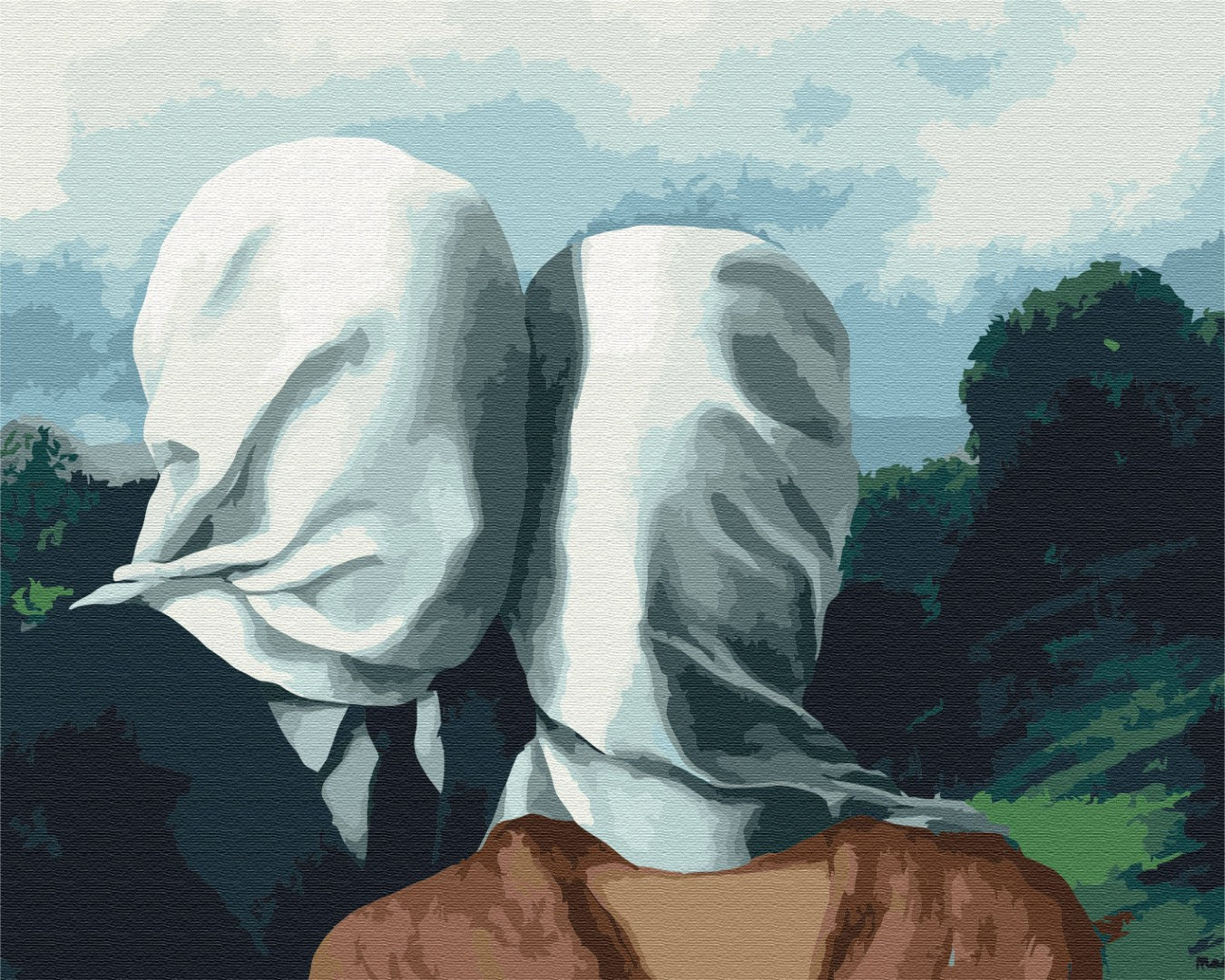 Painting by numbers Rene Magritte «Loversі» (BS51994)