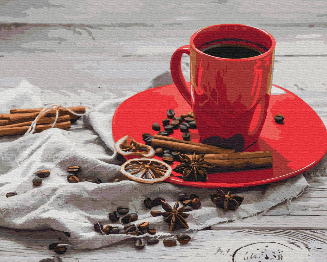 Painting by numbers Coffee with cardamom (BS52591)