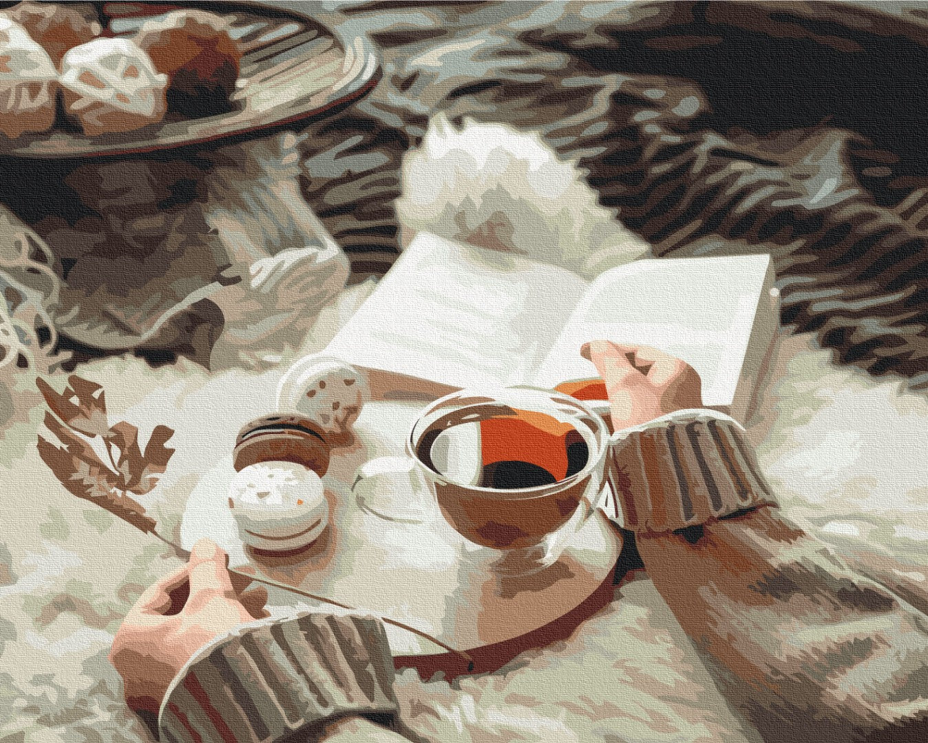 Painting by numbers Cozy tea party (BS52642)