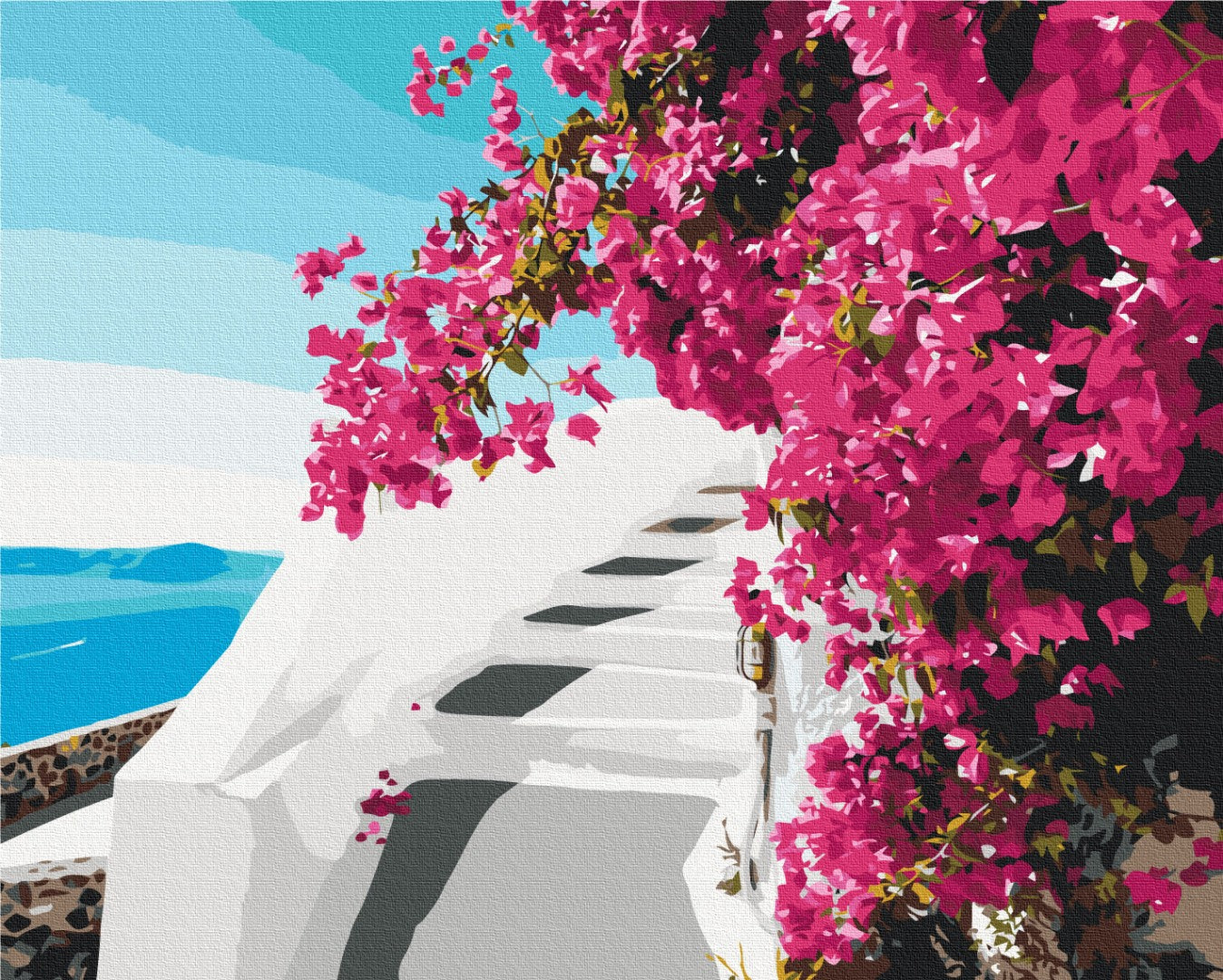Painting by numbers Santorini flowers (BS52717)
