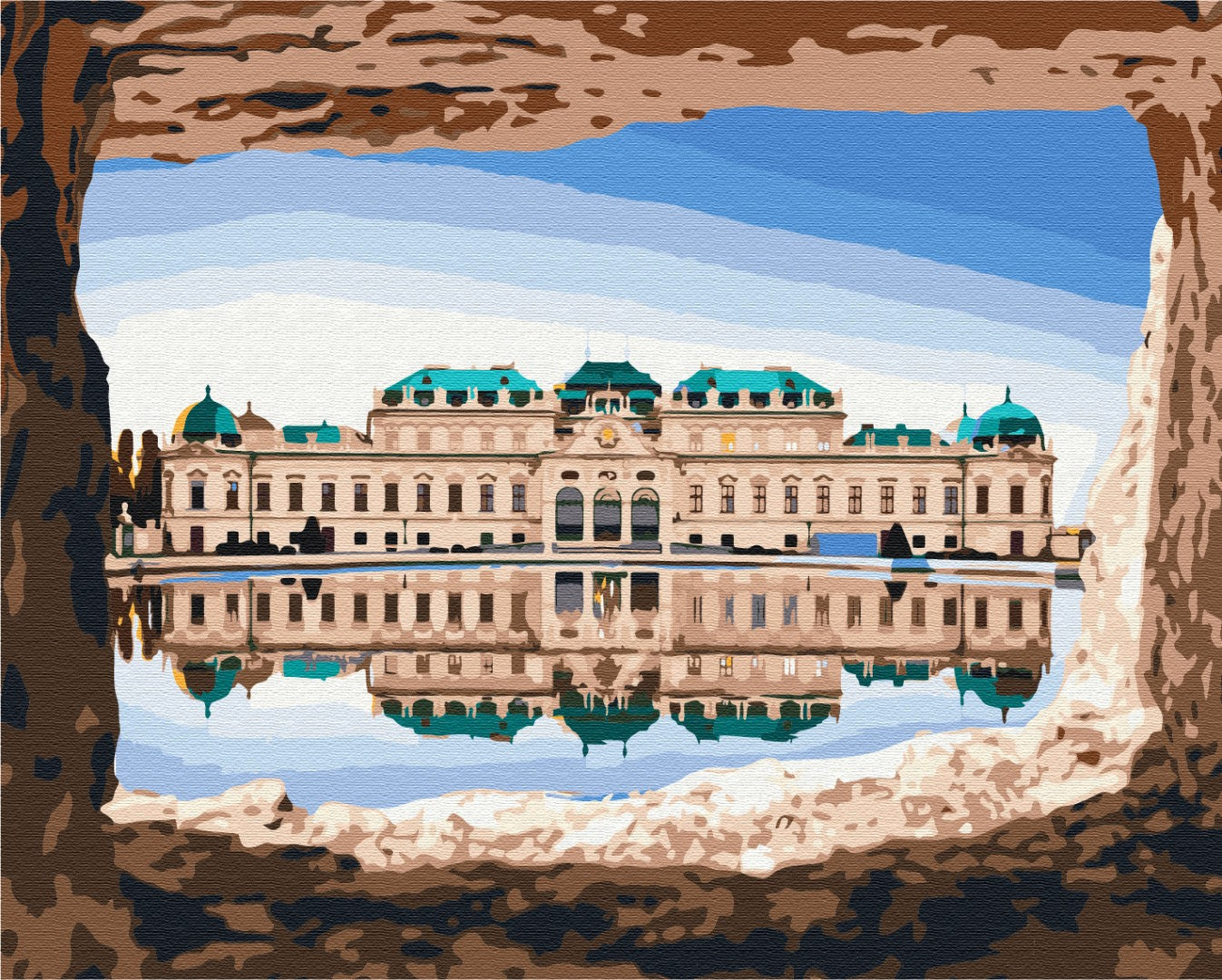 Painting by numbers Beautiful view of the Belvedere (BS52811)