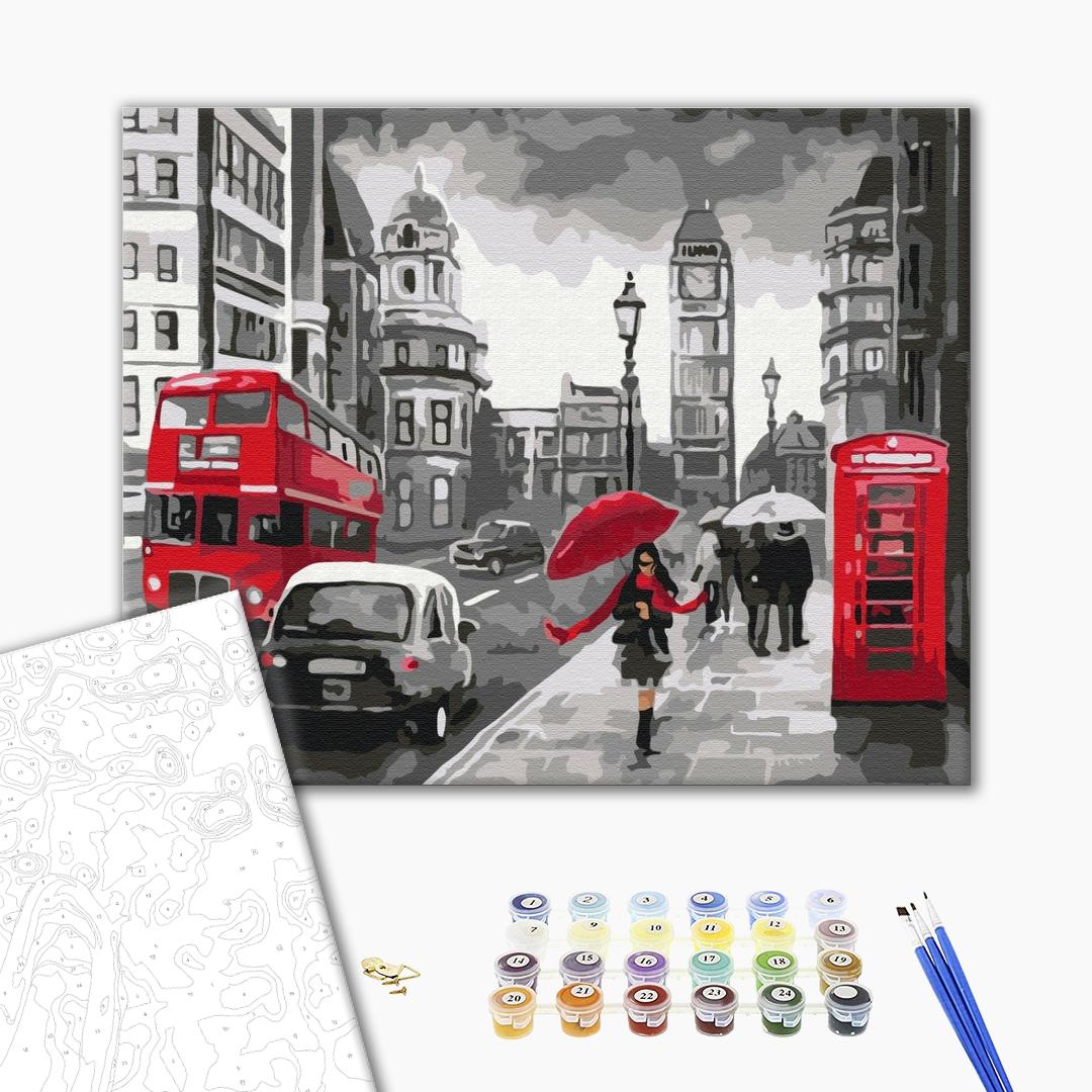 Painting by numbers Rainy London (BS34828)