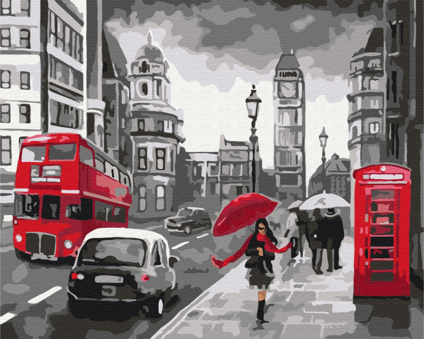 Painting by numbers Rainy London (BS34828)