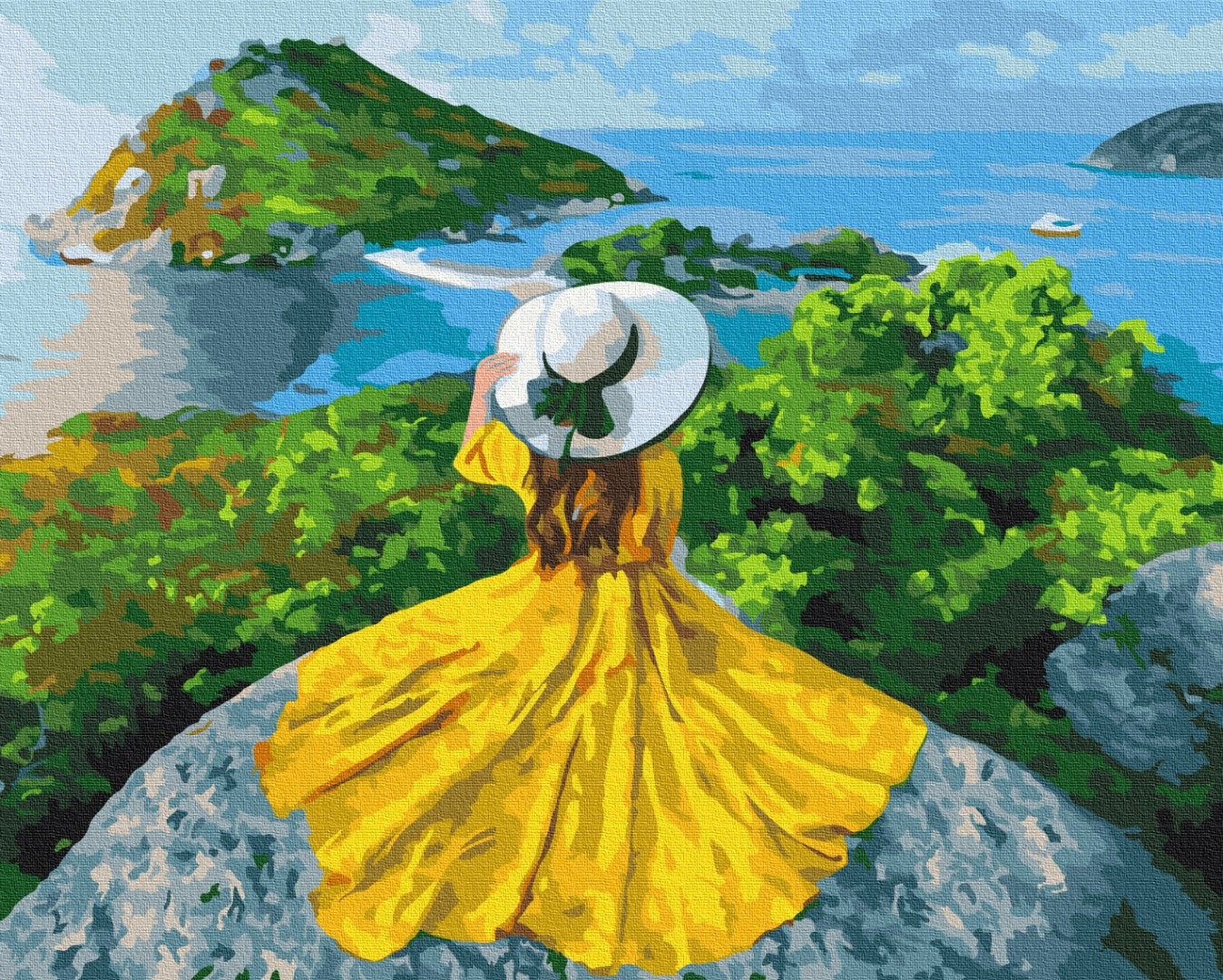 Painting by numbers The girl-sun (BS37988)