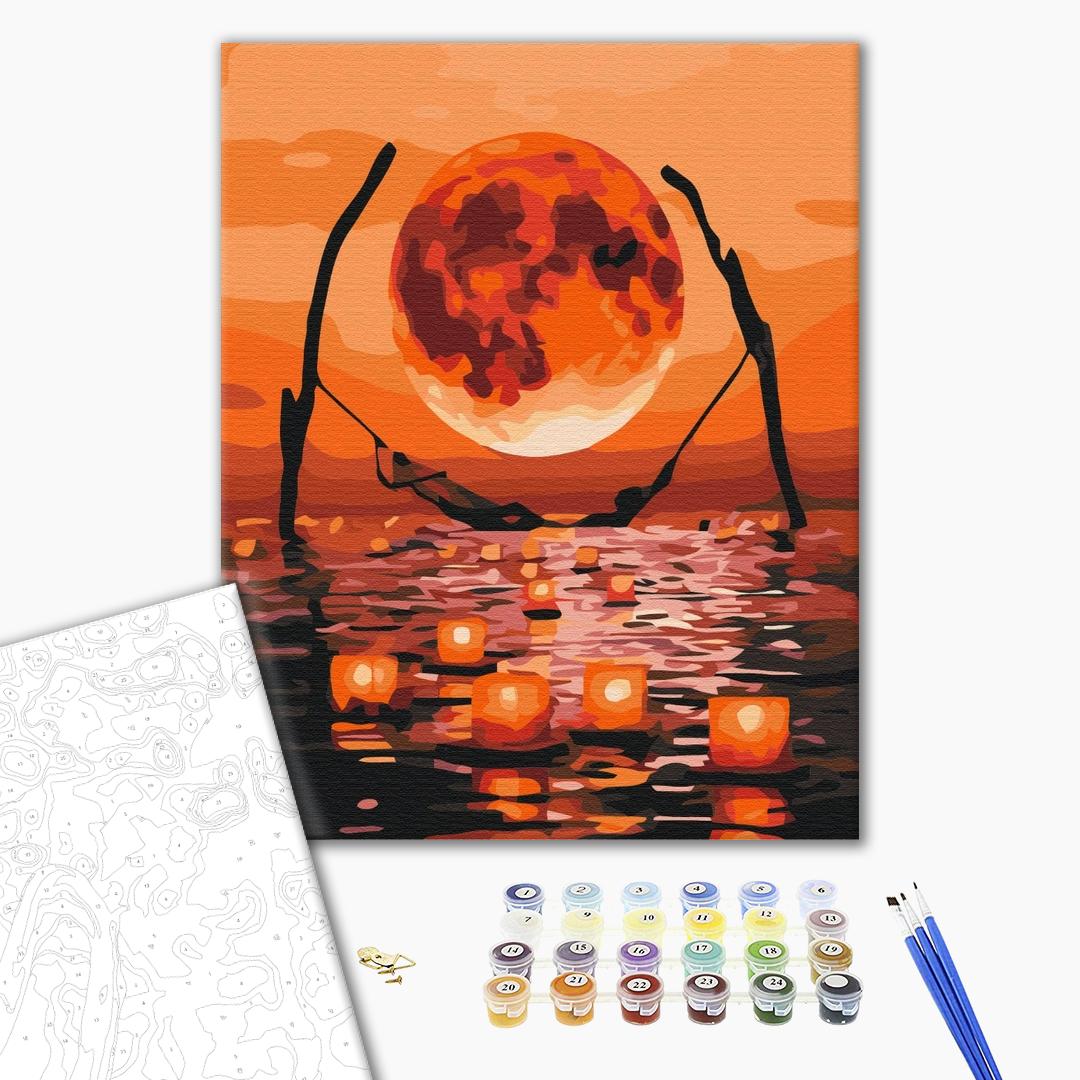 Painting by numbers The moon of complete relaxation (BS32226)