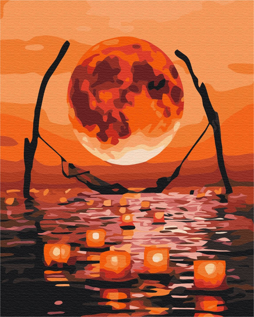 Painting by numbers The moon of complete relaxation (BS32226)