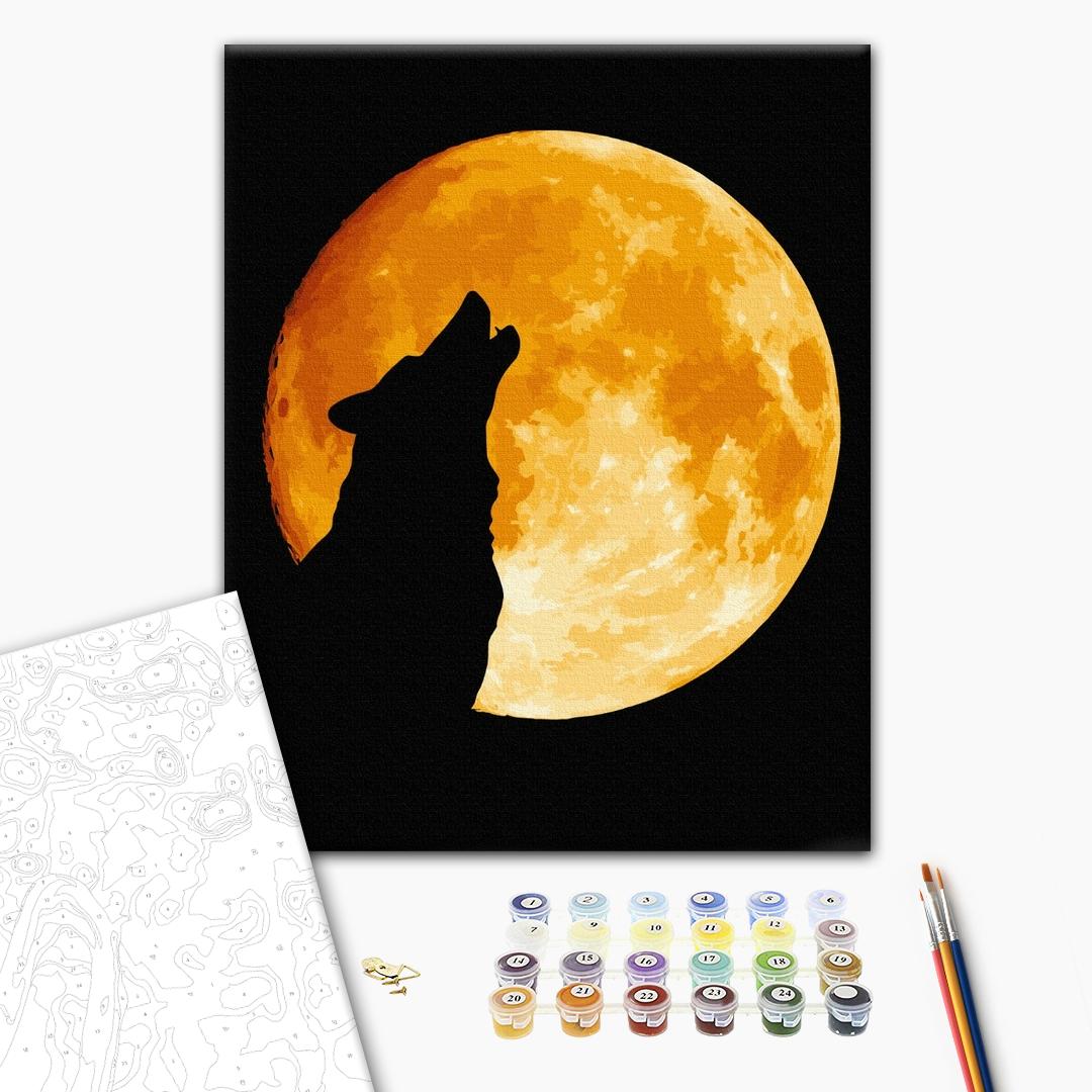 Painting by numbers Night of the wolf (BS52814)