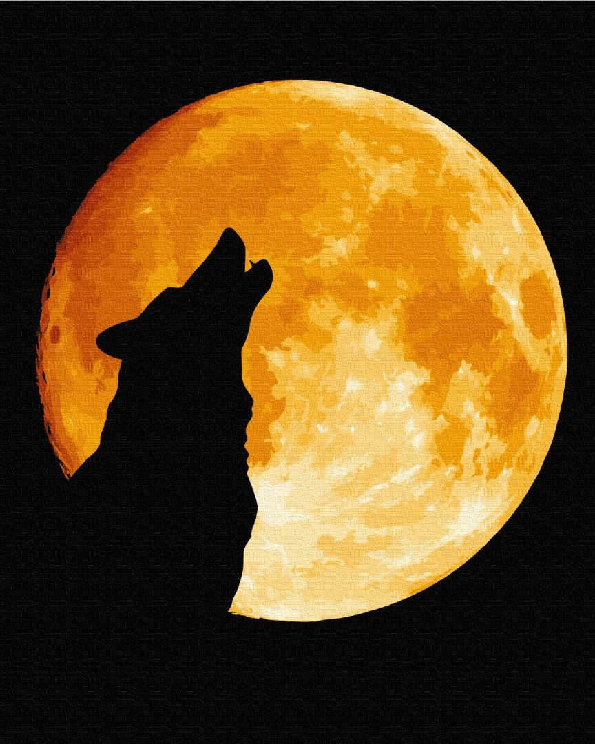 Painting by numbers Night of the wolf (BS52814)