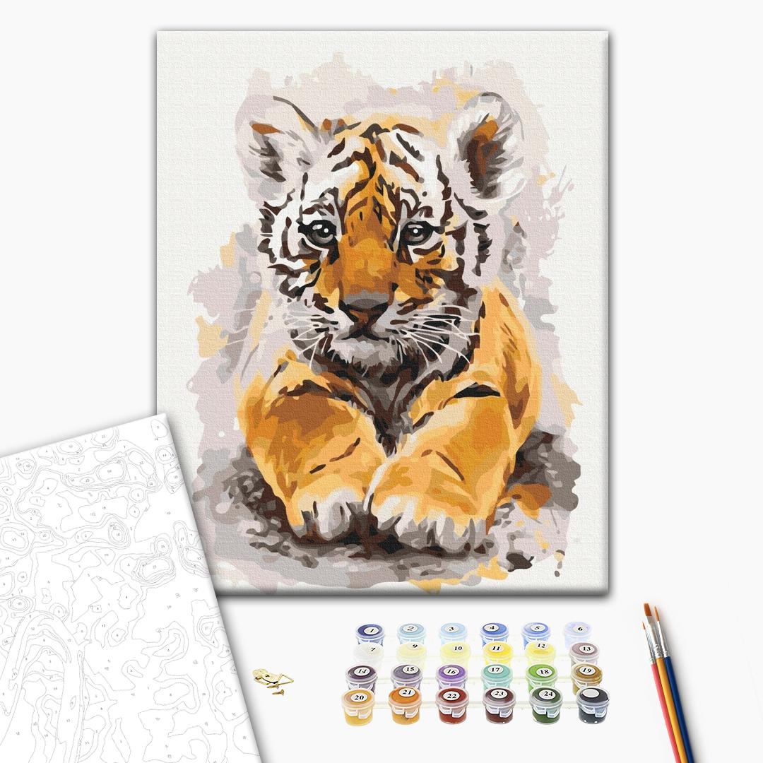Painting by numbers Cute tiger (BS24302)