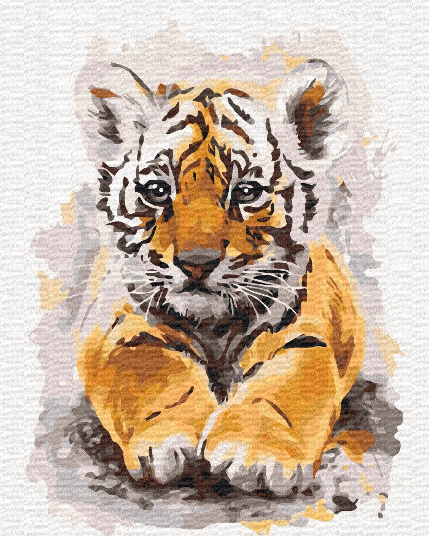 Painting by numbers Cute tiger (BS24302)