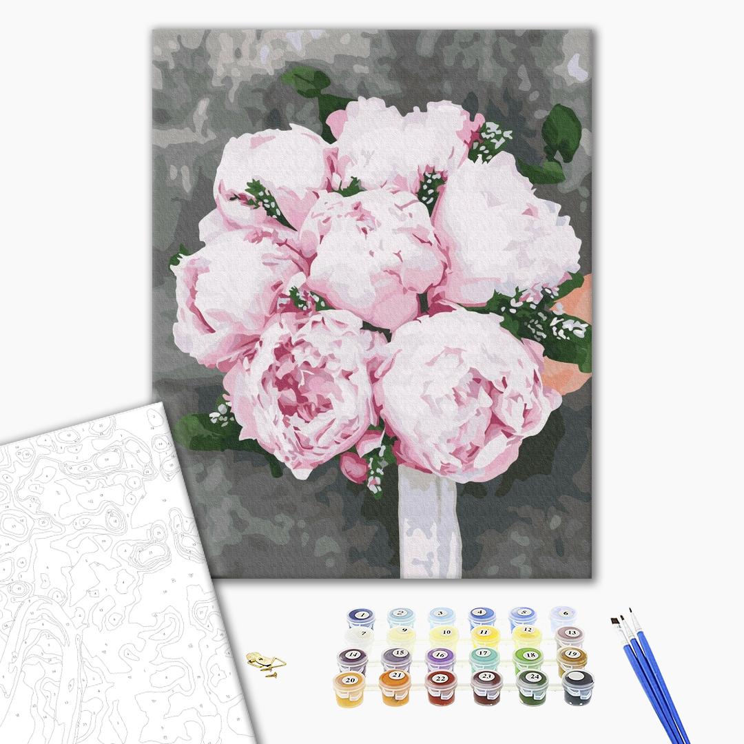 Painting by numbers Peonies for the bride (BS37530)