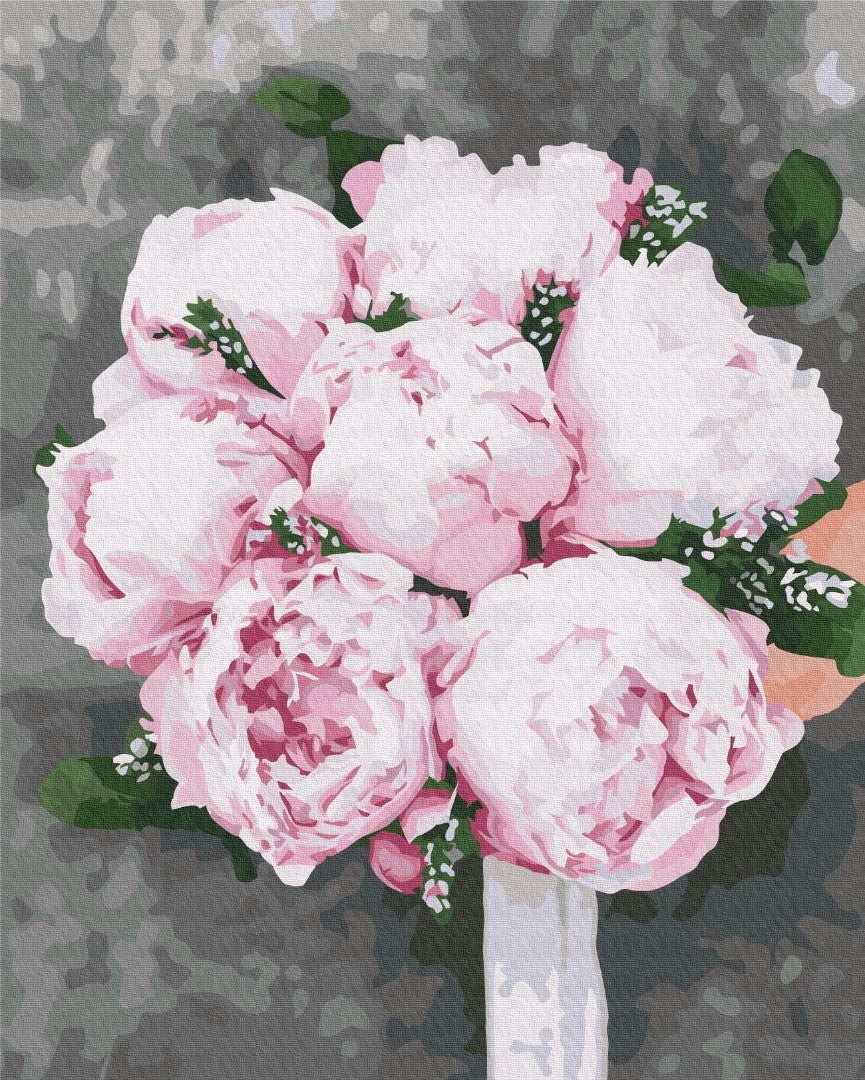 Painting by numbers Peonies for the bride (BS37530)