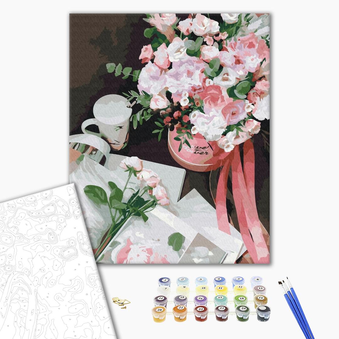 Painting by numbers A basket of flowers (BS52852)