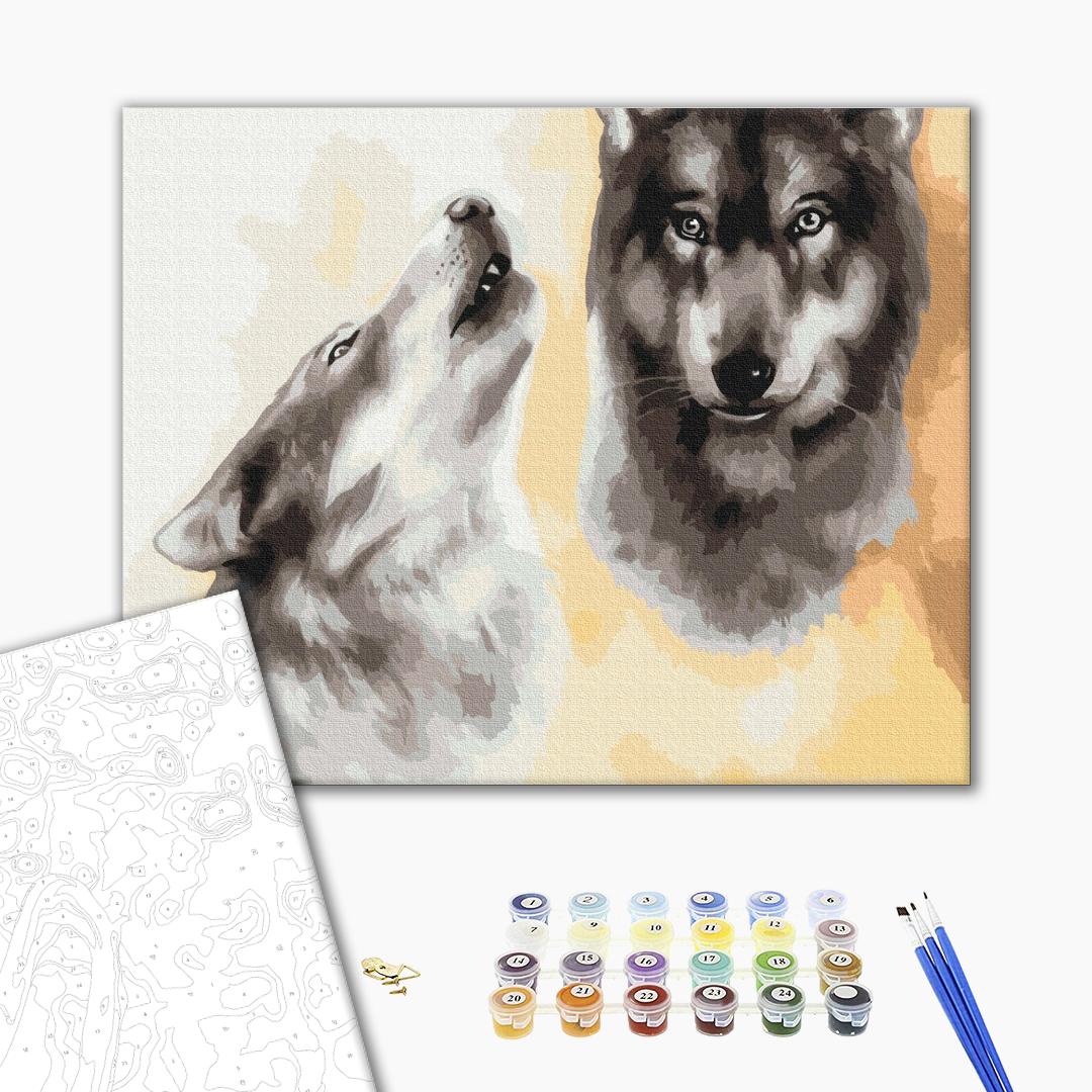 Painting by numbers Guardian Wolves (BS52815)