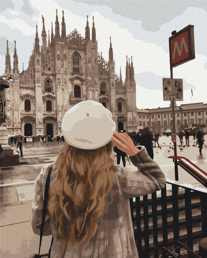 Painting by numbers Walk in Milan ©miss_maleficient_ (BS53038)