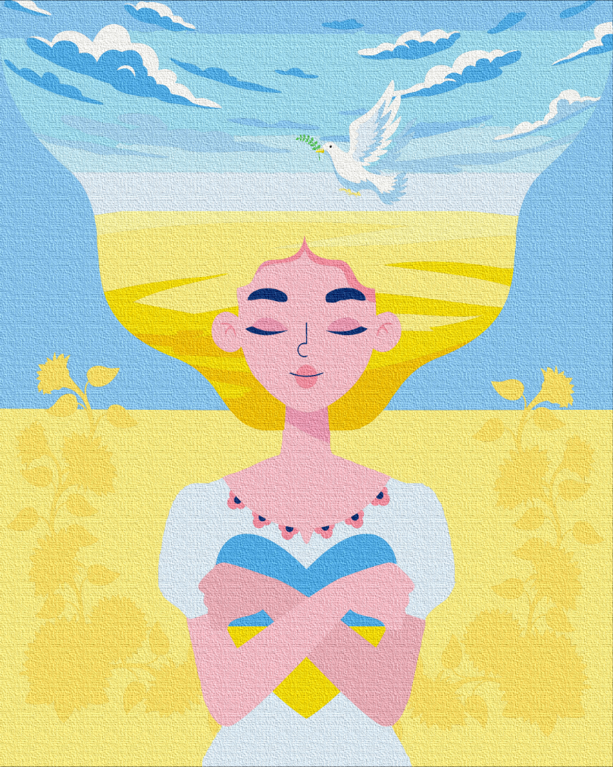 Painting by numbers With Ukraine in the heart ©Guminska Diana (BS53076)