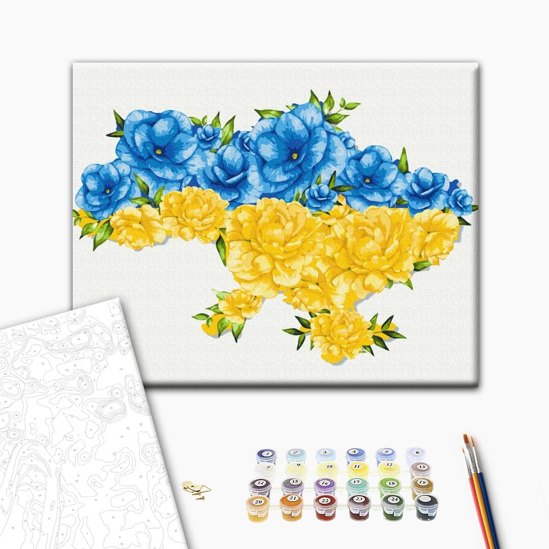 Painting by numbers Blooming Ukraine ©Svetlana Drab (BS53081)