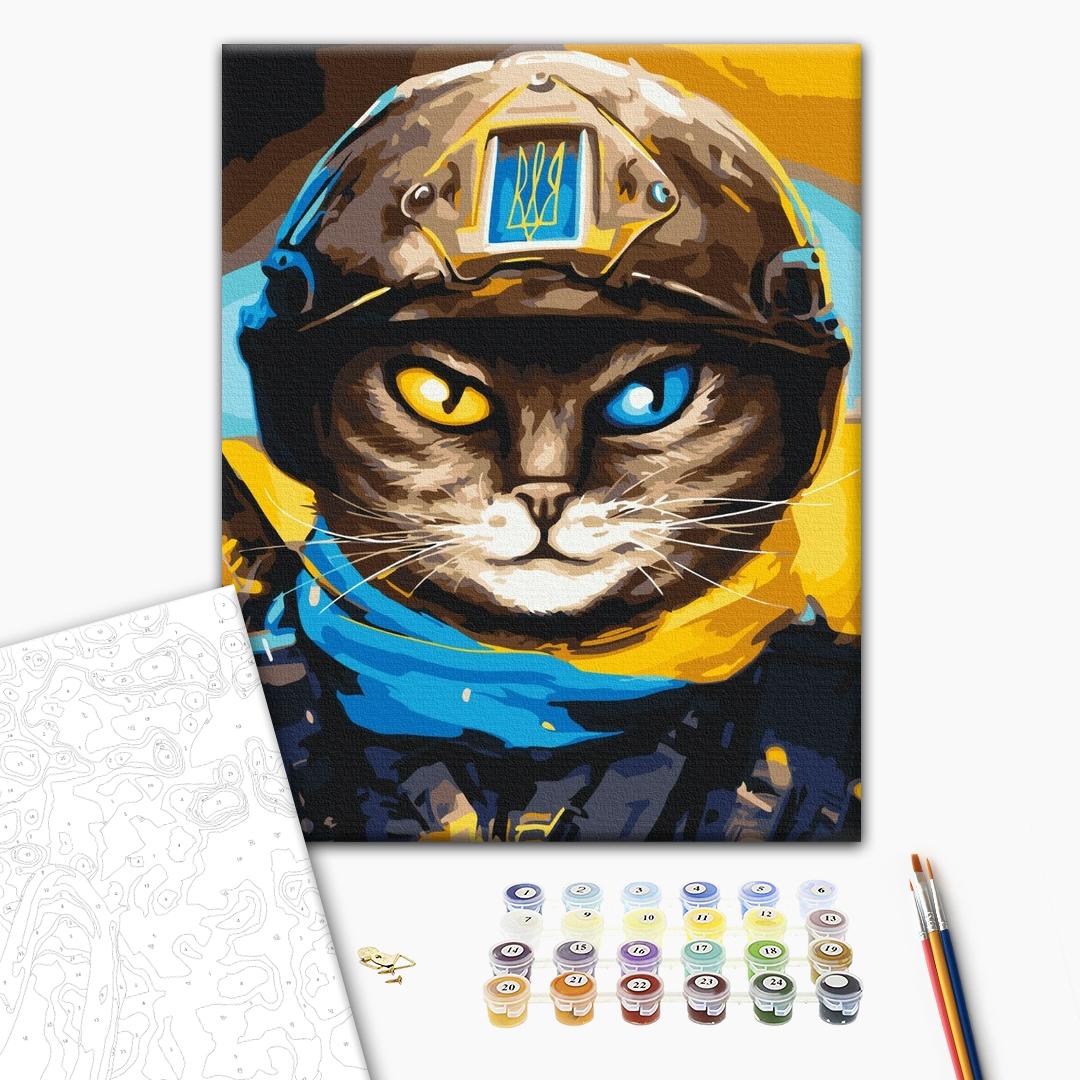 Painting by numbers Cat Defender ©Marianna Pashchuk (BS53083)