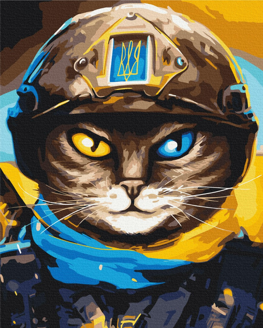 Painting by numbers Cat Defender ©Marianna Pashchuk (BS53083)