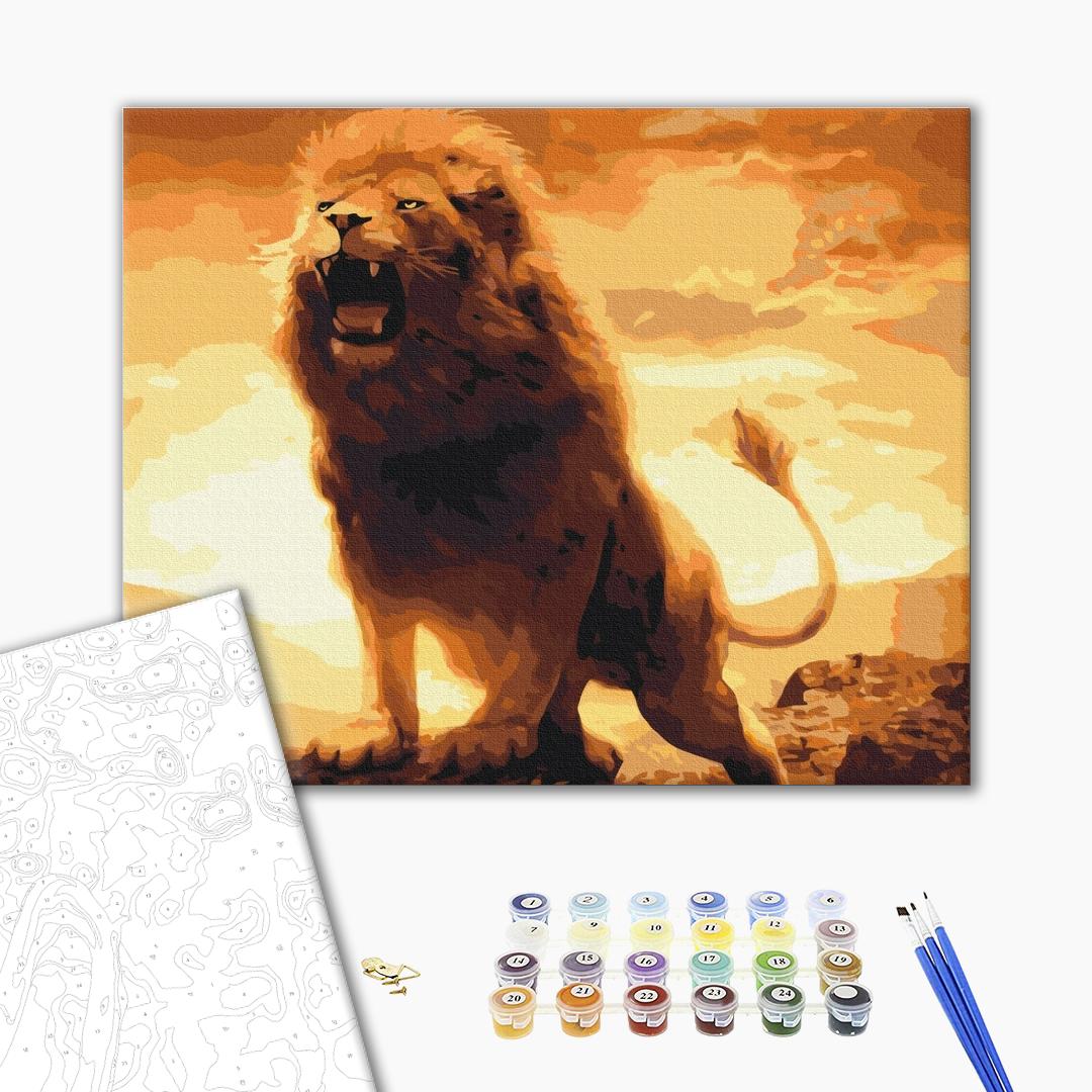Painting by numbers Lion's roar (BS4637)