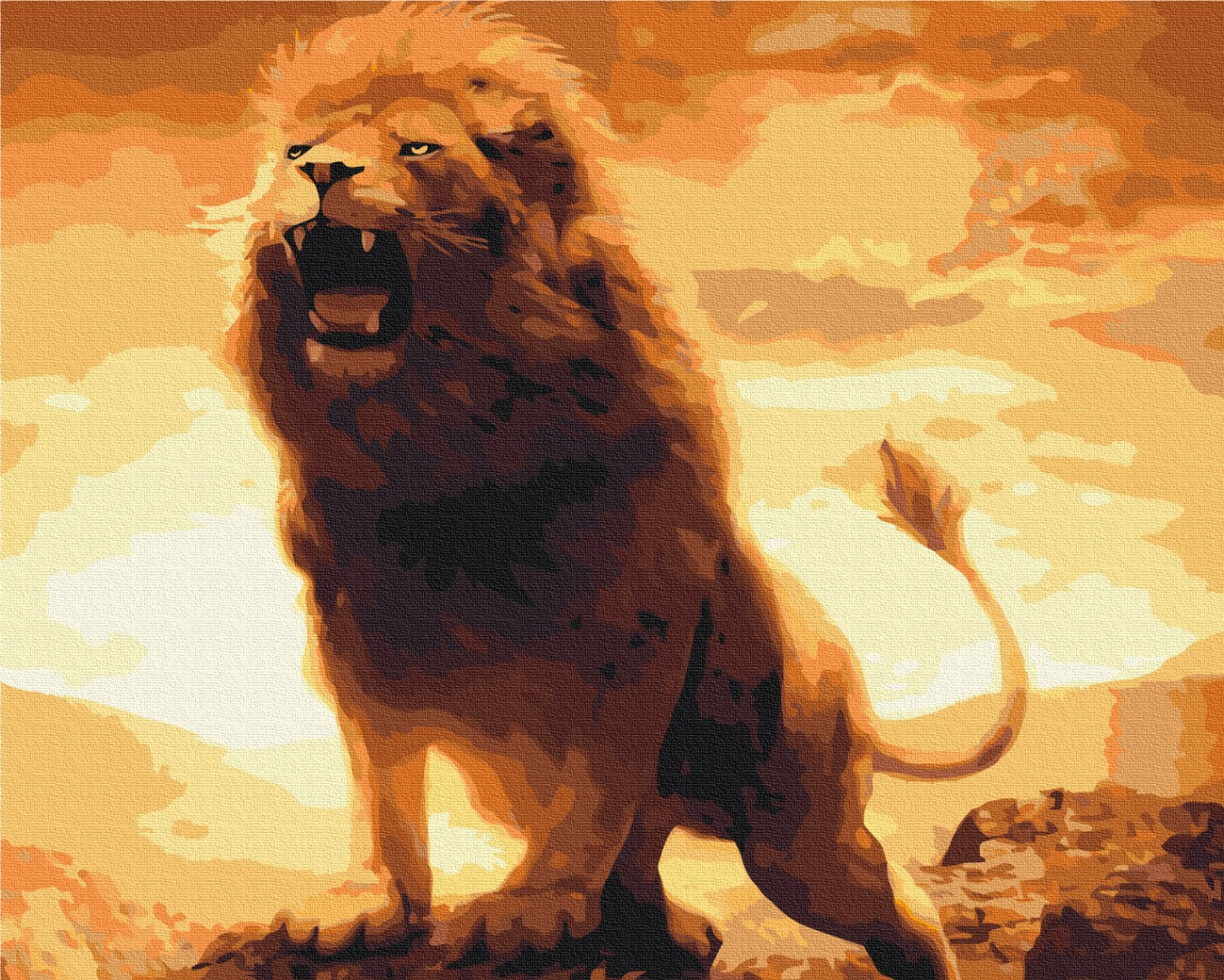 Painting by numbers Lion's roar (BS4637)