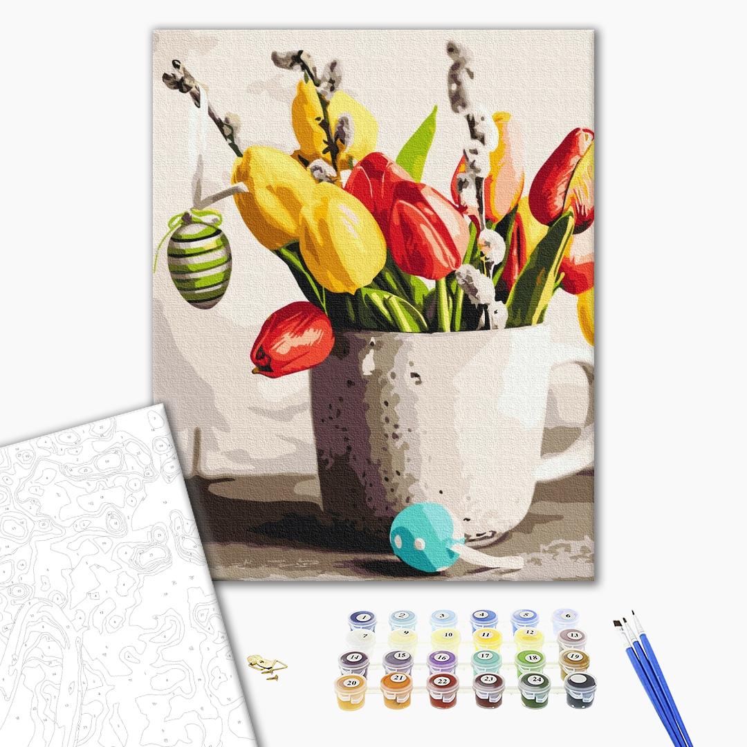 Painting by numbers Easter bouquet (BS53106)