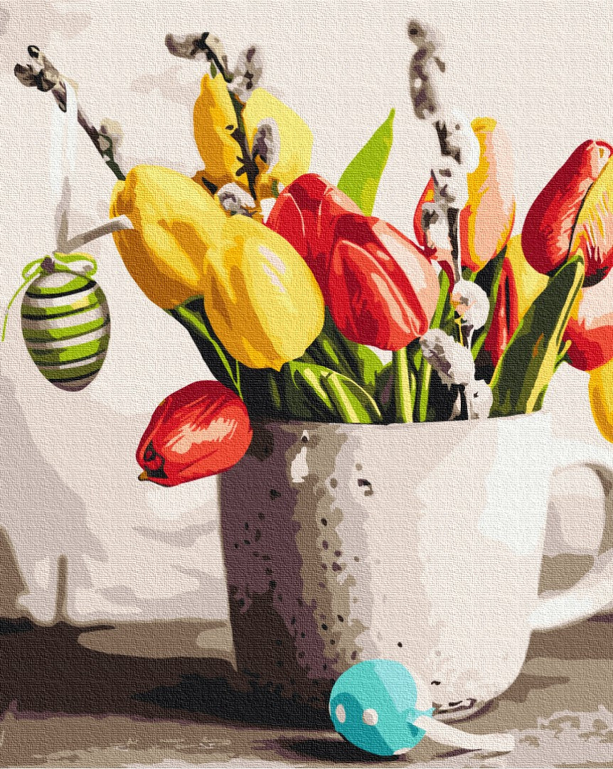 Painting by numbers Easter bouquet (BS53106)