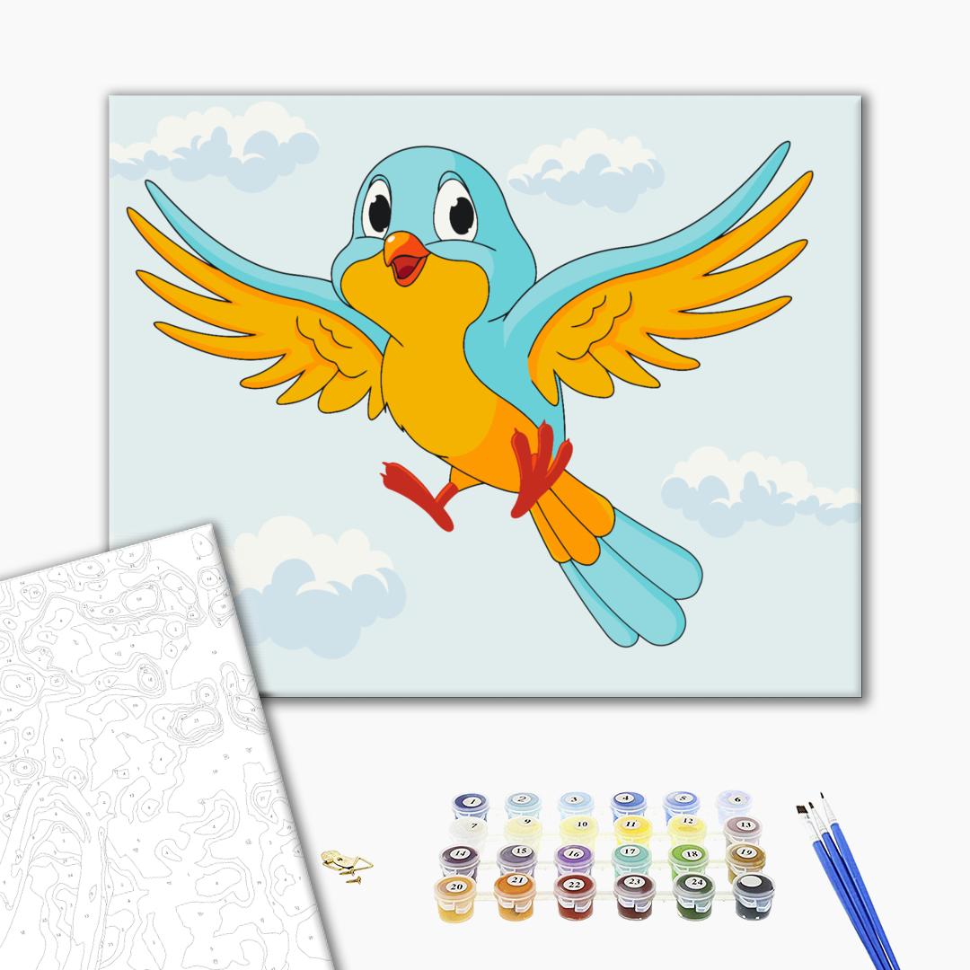 Painting by numbers Ukrainian bird (BS53153)