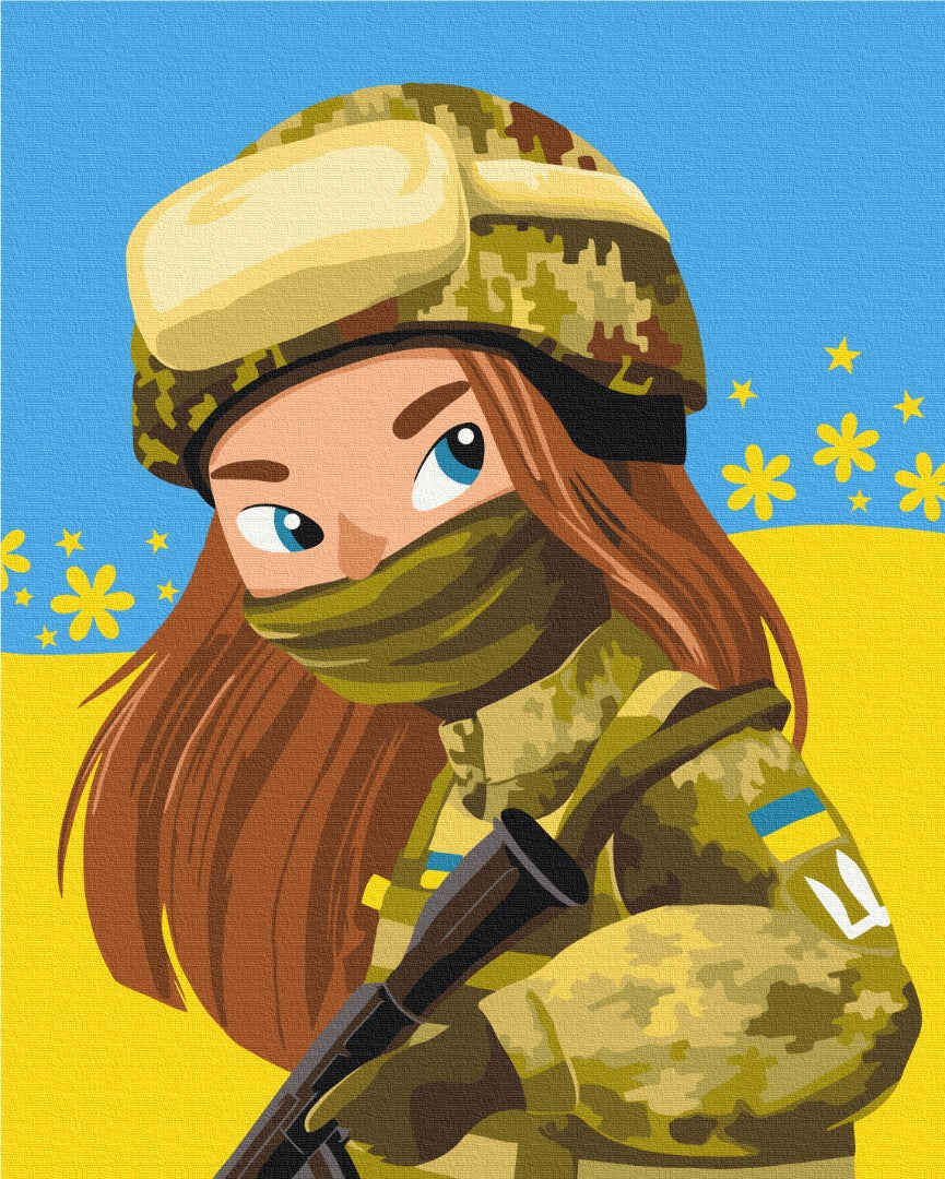 Painting by numbers Girls from the Armed Forces of Ukraine © Nataliya Matyushko (BS53173)