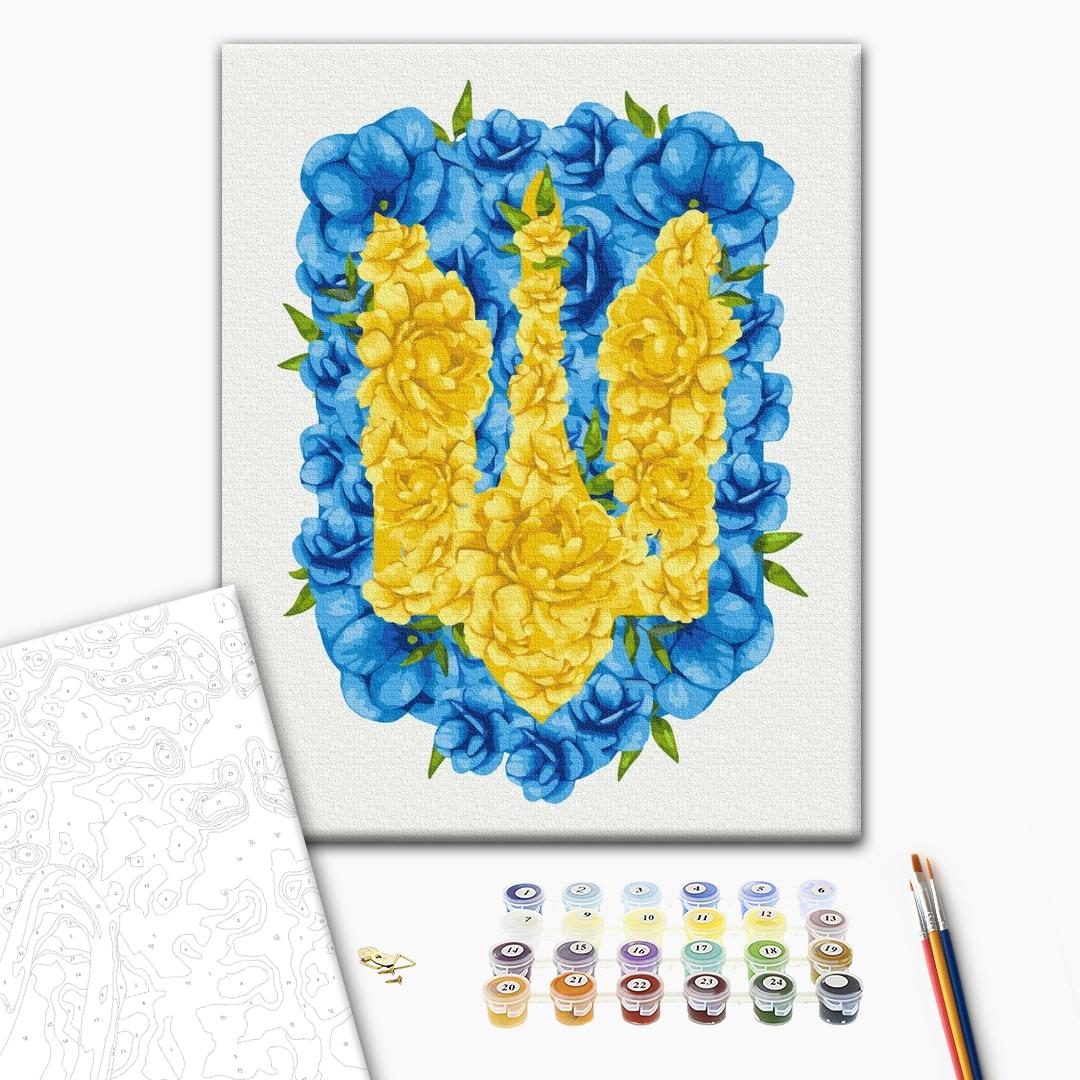 Painting by numbers Blooming coat of arms ©Svetlana Drab (BS53146)