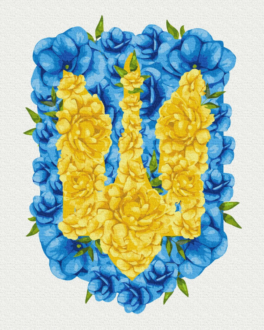 Painting by numbers Blooming coat of arms ©Svetlana Drab (BS53146)