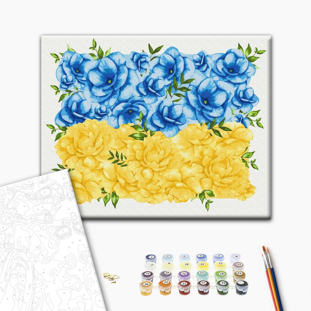 Painting by numbers Blooming flag ©Svetlana Drab (BS53147)