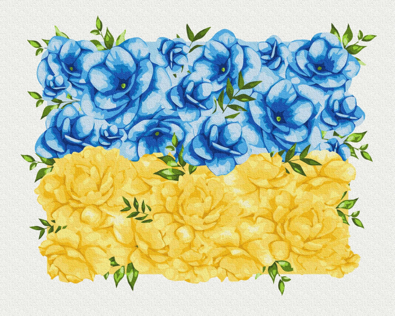 Painting by numbers Blooming flag ©Svetlana Drab (BS53147)