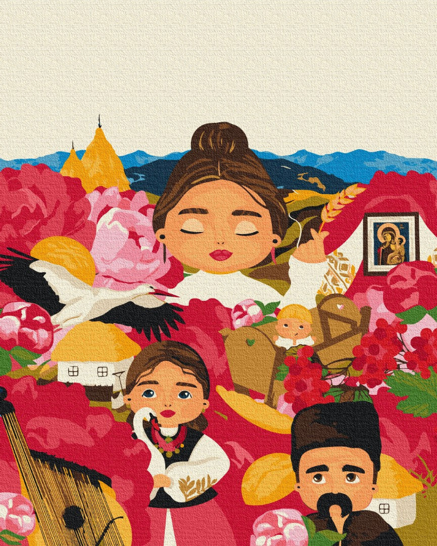 Painting by numbers Ukrainian traditions ©Lily Demachkovich (BS53231)