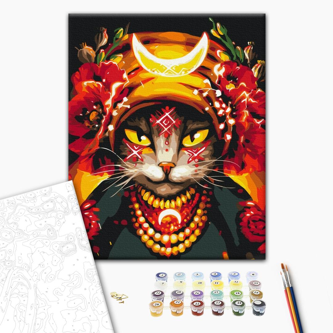 Painting by numbers Cat Molfarka © Marianna Pashchuk (BS53282)