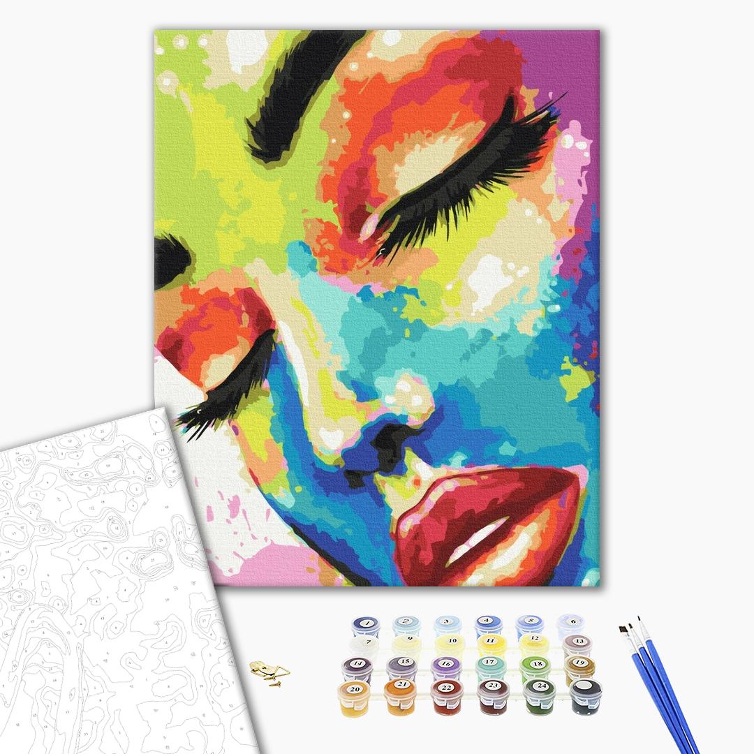 Painting by numbers Woman in colors (BS37607)