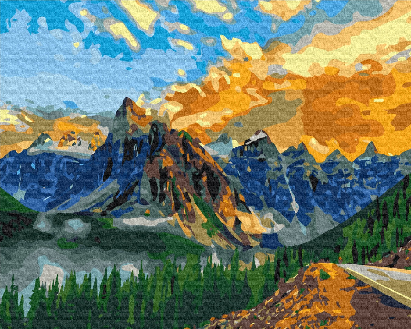Painting by numbers Mountain landscape (BS27152)