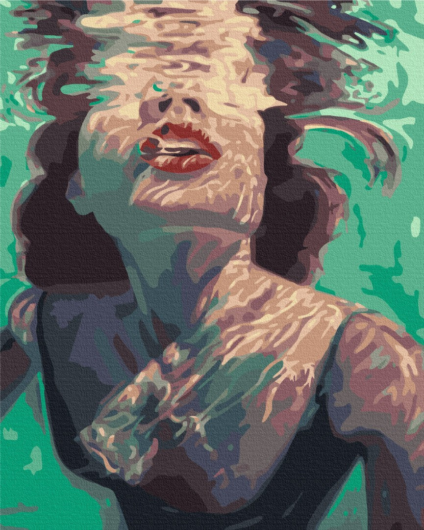 Painting by numbers Girl underwater (BS38459)